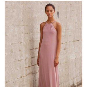 Amsale Mia Bridesmaid Dress Size M in Mauve